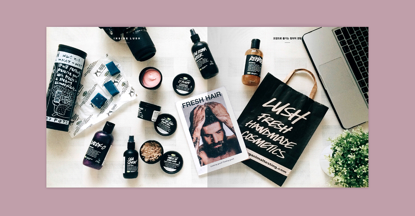 “方形”元素LUSH 糕點罐頭美食學(xué)校畫冊設(shè)計－上海畫冊設(shè)計公司