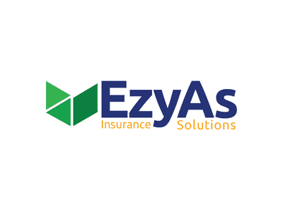綠色多邊形EzyAs保險公司logo設計