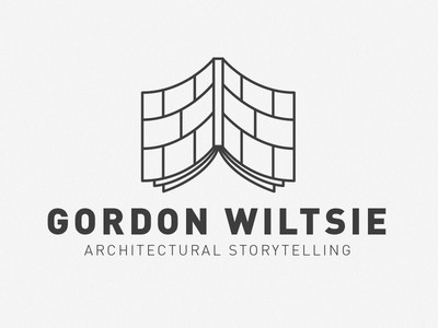 磚建筑的書logo設計