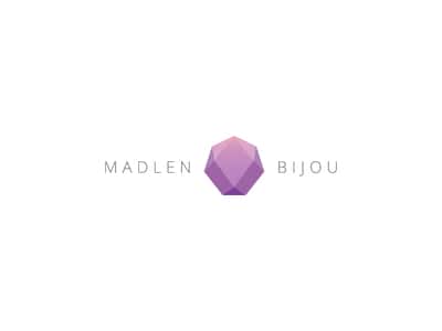 紫色的多邊形珠寶logo設計