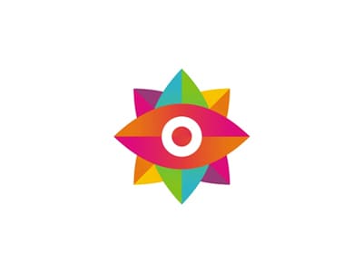 彩色的眼睛logo設計-上海logo設計公司