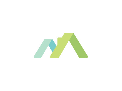 彩色雙屋頂logo標志設計