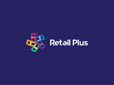 五色組合星形“R”logo標志設計