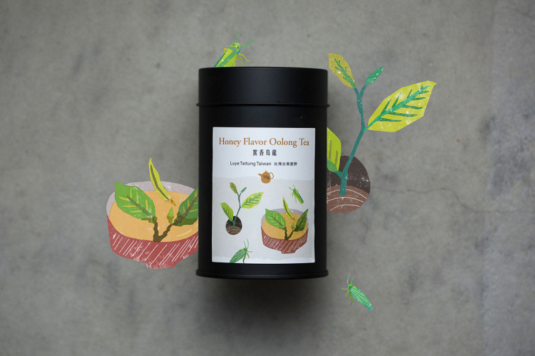 臺灣芳香茶茶葉包裝設計”臺灣自然植物插畫篇“