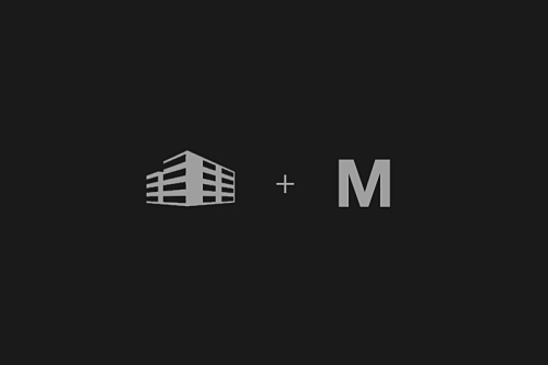 Mhendisler建筑公司幾何線條風格logo設計