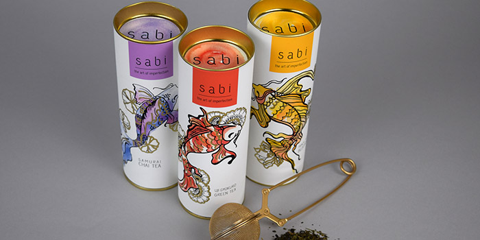 Sabi日本茶錦鯉魚插圖罐裝茶葉包裝設(shè)計-上海包裝設(shè)計公司設(shè)計欣賞