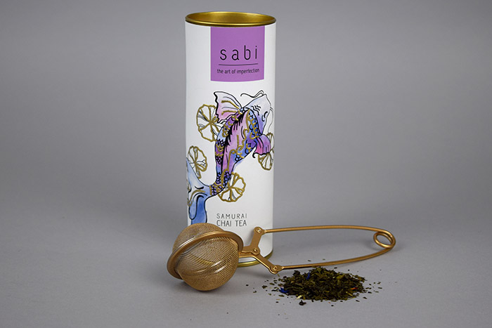 Sabi日本茶錦鯉魚插圖罐裝茶葉包裝設(shè)計-上海包裝設(shè)計公司設(shè)計欣賞