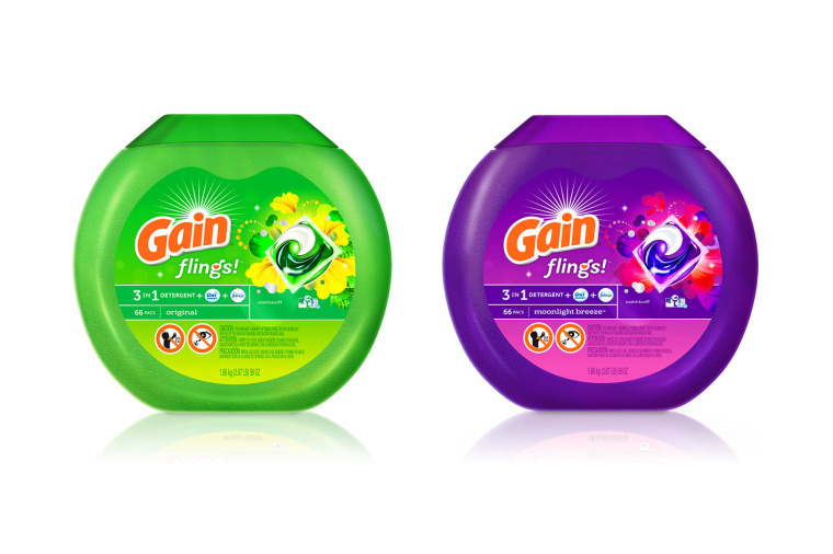 Gain洗衣液包裝設計-上海包裝設計公司