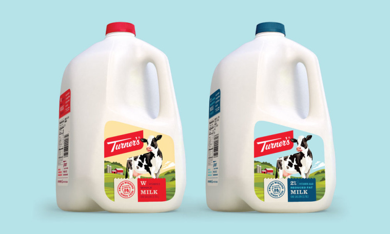 矢量插畫風格的Turner乳業農場牛奶包裝設計-上海包裝設計公司 矢量插畫風格的Turner乳業農場牛奶包裝設計-上海包裝設計公司