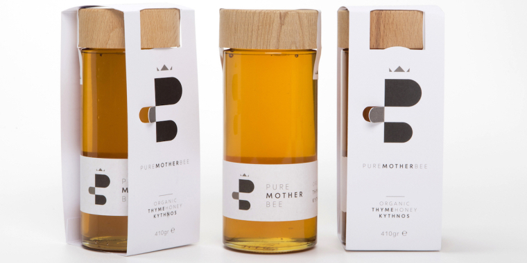 Pure Mother Bee 蜂蜜包裝設計-上海包裝設計公司