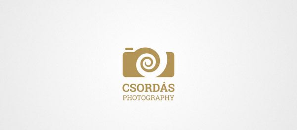 Csordas攝影螺旋標(biāo)志設(shè)計-上海標(biāo)志設(shè)計公司