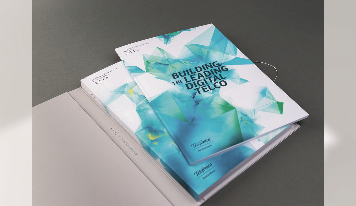 建設數字電信領先企業Telefonica德國年度報告宣傳畫冊設計-上海畫冊設計公司分享