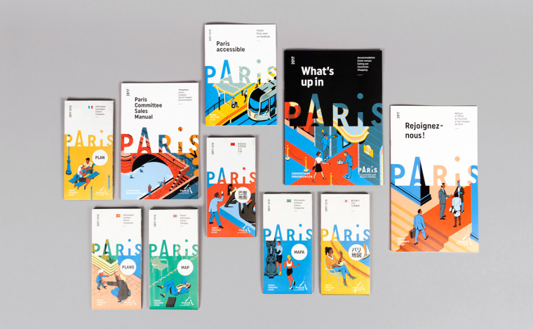 Paris 巴黎城市旅游品牌新形象設計-上海品牌設計公司