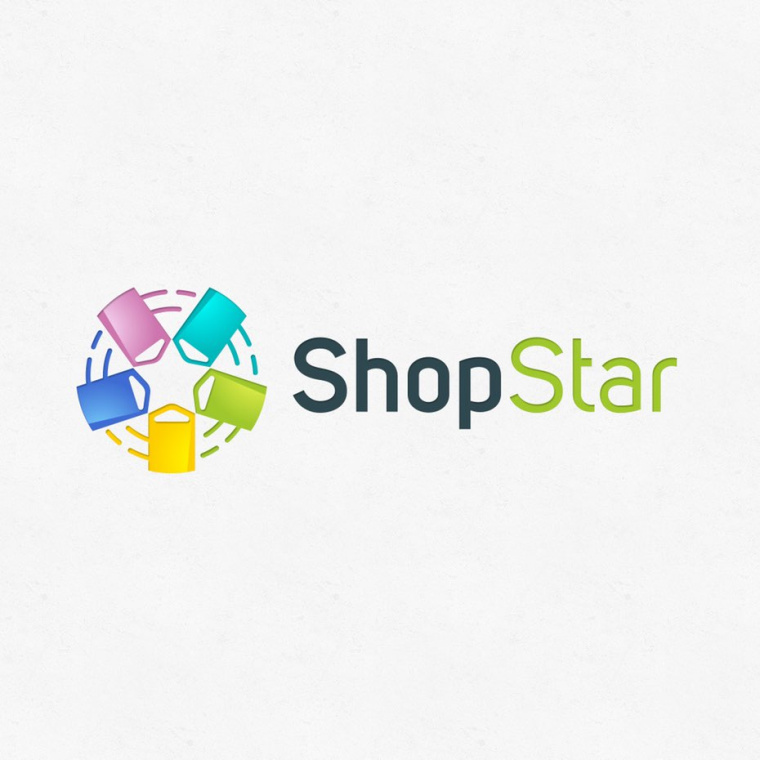 留白的星星logo--上海logo設計公司