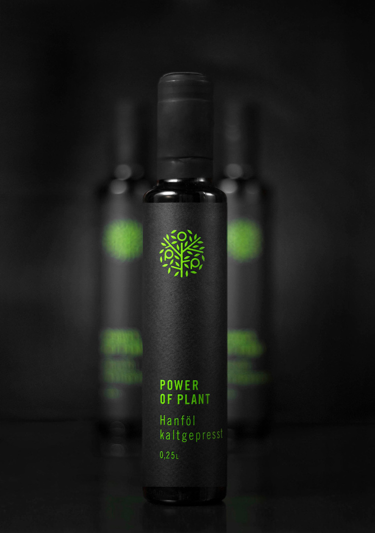 植物的力量品牌麻油食用油logo設計包裝設計-上海品牌設計公司