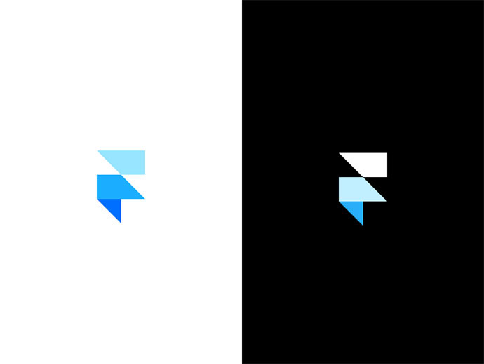 上海logo設計公司分享：2017年40個令人驚奇的Logo設計圖片欣賞-字母f logo
