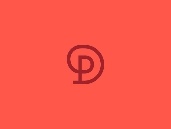 上海logo設計公司分享：40個創意純英文字母文字logo設計-D和P字母logo