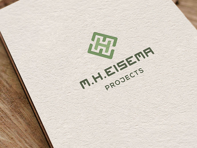 上海logo設計公司分享：40個創意純英文字母文字logo設計-MHE字母組合logo