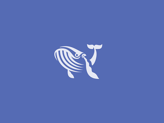 上海logo設計公司2016-2017年50個絕佳創意logo設計案例欣賞-藍色魚logo