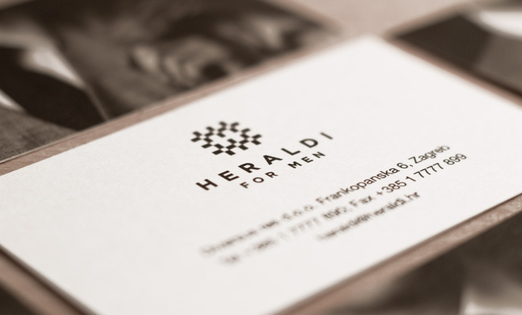 Heraldi 男士時裝店服飾logo設計品牌vi形象設計