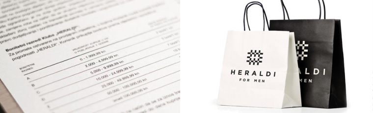 Heraldi 男士時裝店服飾logo設計品牌vi形象設計