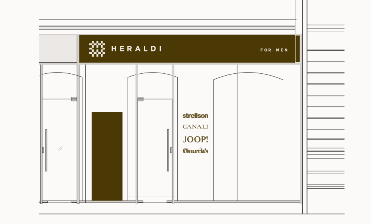 Heraldi 男士時裝店服飾logo設計品牌vi形象設計專賣店設計