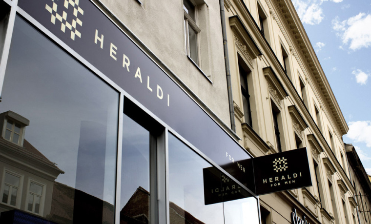 Heraldi 男士時裝店服飾logo設計品牌vi形象設計-專賣店室內設計