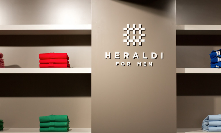 Heraldi 男士時裝店服飾logo設計品牌vi形象設計專賣店室內設計