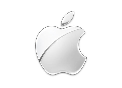 現代的單色蘋果logo