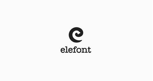 Elefont 字母E logo設計--上海尚略logo設計公司分享