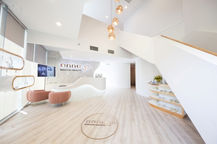 Anna Jo 醫療美容機構店鋪空間裝修布置設計-上海尚略品牌設計公司