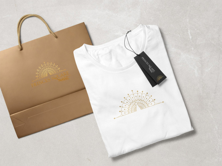 Princes 王子購(gòu)物中心商場(chǎng)孔雀logo設(shè)計(jì)品牌vi形象設(shè)計(jì)-上海vi設(shè)計(jì)公司