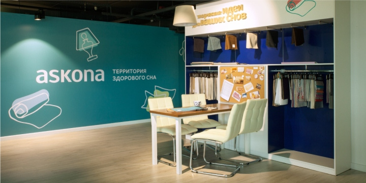俄羅斯Askona 健康睡眠用品床墊和臥室家具品牌專賣店設計-上海品牌設計公司 俄羅斯Askona 健康睡眠用品床墊和臥室家具品牌專賣店設計-上海品牌設計公司