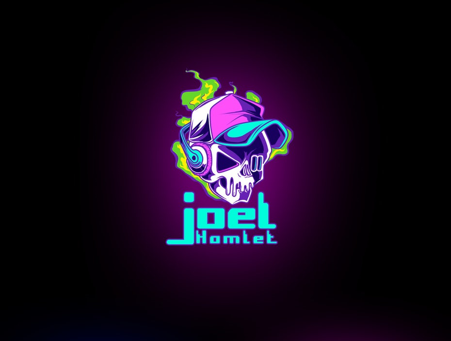具有街頭引力的時尚插畫風格DJ LOGO設計--上海logo設計公司欣賞