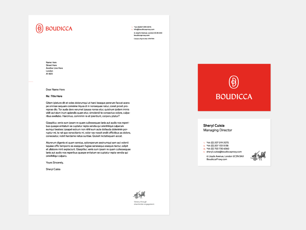 Boudicca 公司股權投資治理顧問公司企業品牌形象設計-VI設計-上海品牌設計公司