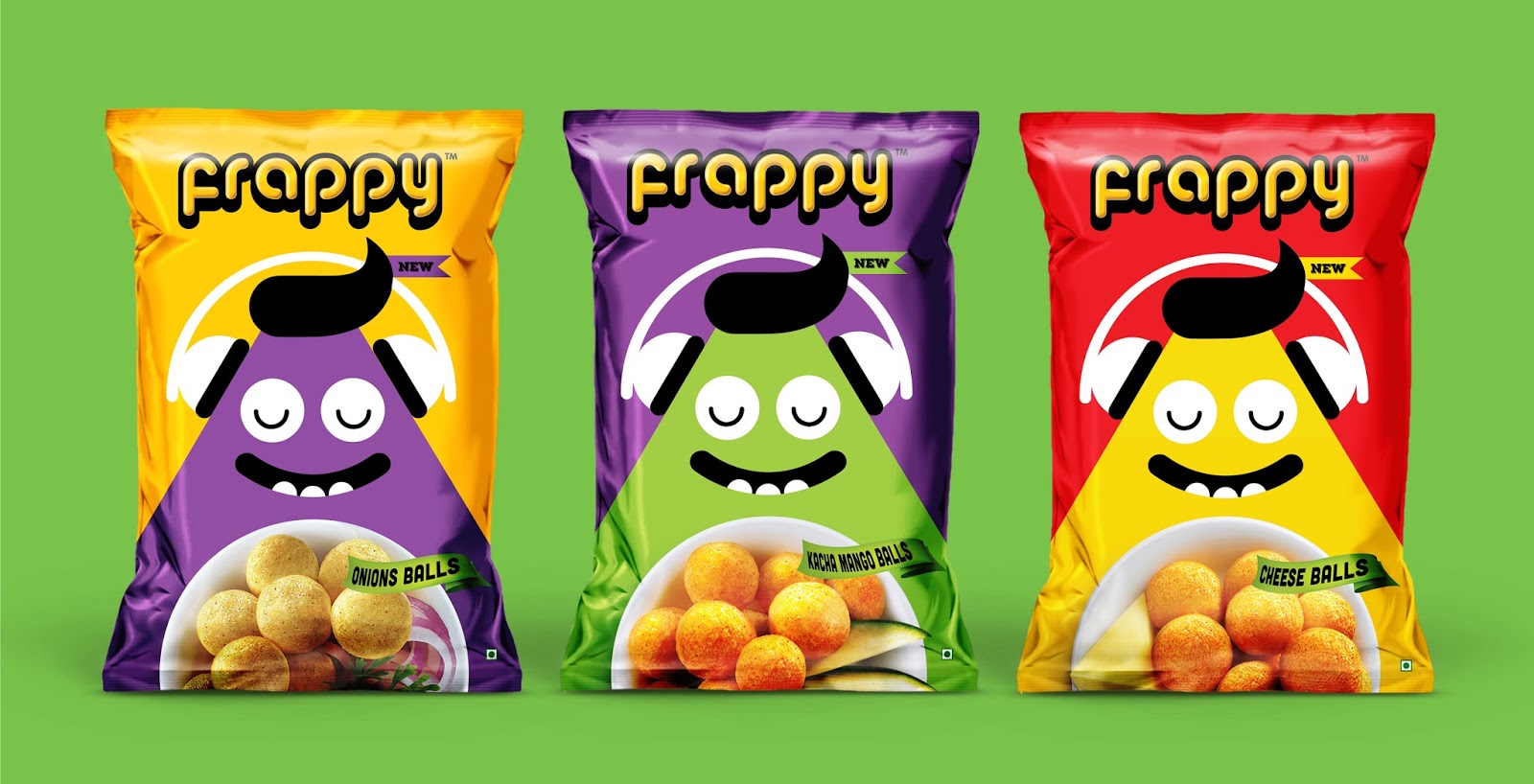 上海包裝設計公司欣賞：可愛的frappy兒童休閑零食包裝設計
