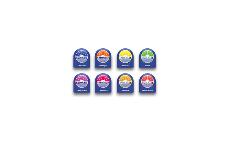 Sunkist 水果品牌logo設(shè)計VI設(shè)計-上海logo設(shè)計VI設(shè)計公司