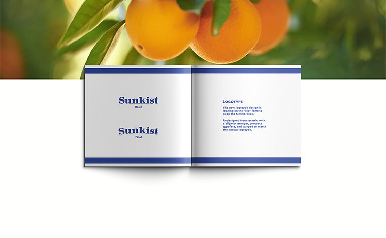 Sunkist 水果品牌logo設(shè)計VI設(shè)計-上海logo設(shè)計VI設(shè)計公司