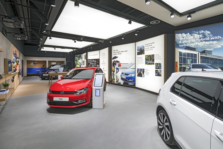 大眾汽車銷售展廳店面空間設計-上海品牌商業空間設計公司