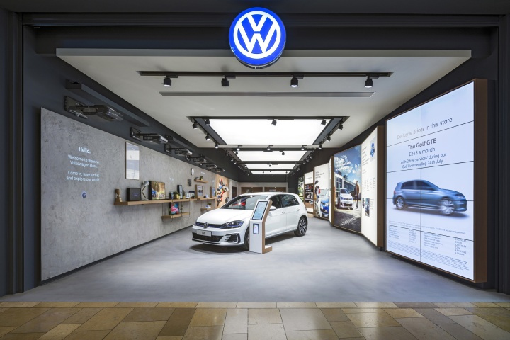 大眾汽車銷售展廳店面空間設計-上海品牌商業空間設計公司