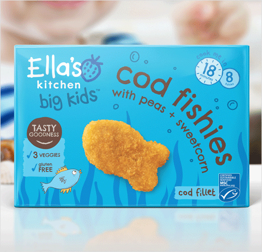 Ella''s Kitchen兒童冷凍食品系列新品logo設計包裝設計