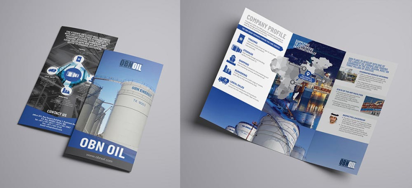 OBNoil Trifold宣傳冊設計靈感