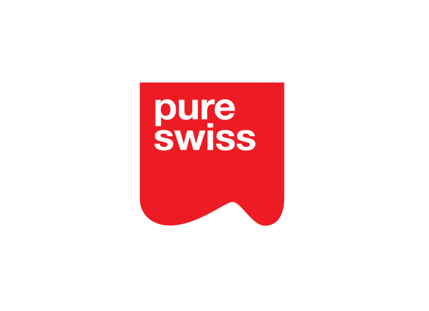瑞士酸奶PURE SWISS品牌logo設計