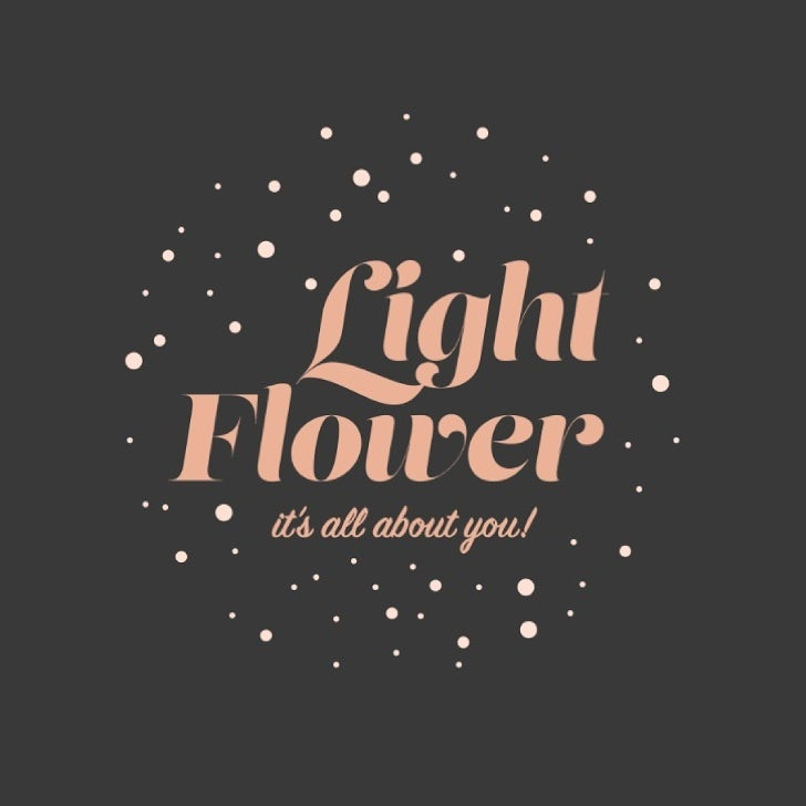 高對比度襯線字體-Light Flourer標志設計