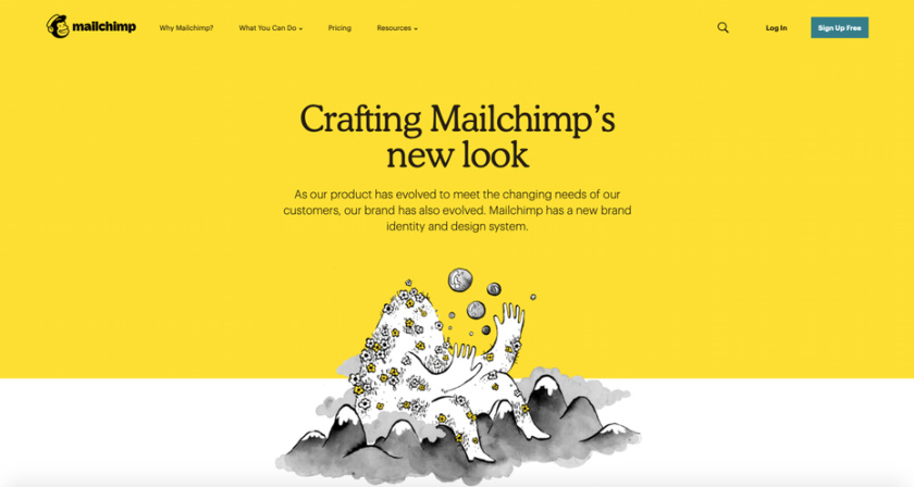 Mailchimp網頁設計