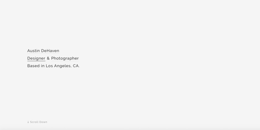 Austin DeHaven網頁設計