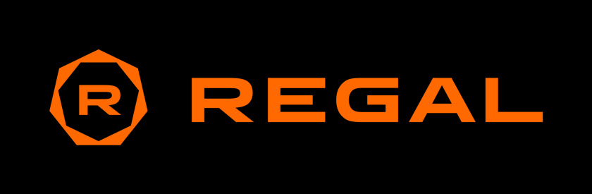 Regal富豪電影劇院logo設計，一個環繞的七變形+字母R