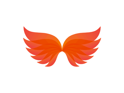 紅色鳳凰的翅膀logo設(shè)計(jì)