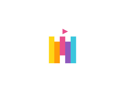 色彩斑斕的城堡的logo標志設計-上海標志設計公司