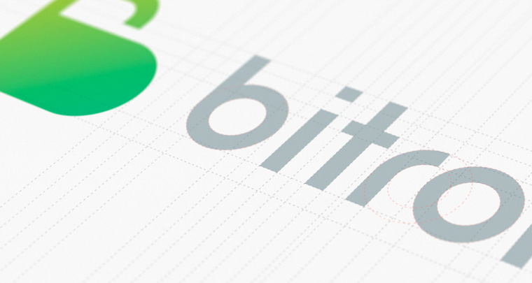 Bitrony 安全支付公司logo設(shè)計(jì)，字母B與鎖具的結(jié)合
